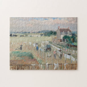 Berthe Morisot -ぶら下がった洗濯物を乾かす ジグソーパズル