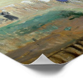 Berthe Morisot -ぶら下がった洗濯物を乾かす ポスター (角)