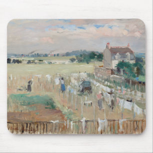 Berthe Morisot -ぶら下がった洗濯物を乾かす マウスパッド