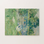 Berthe Morisot – ガチョウと一緒にボートに乗った少女 ジグソーパズル (横)