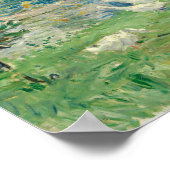 Berthe Morisot – ガチョウと一緒にボートに乗った少女 ポスター (角)