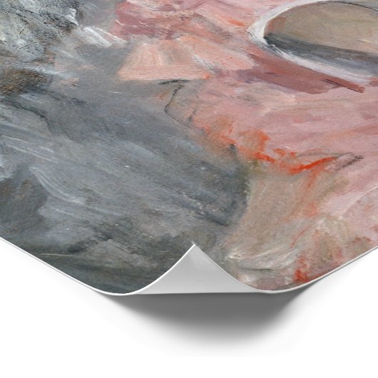 Berthe Morisot – ザピンクドレス ポスター (角)