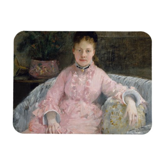 Berthe Morisot – ザピンクドレス マグネット (横)