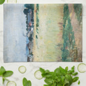 Berthe Morisot – ジュネビリエのホイートフィールドで キッチンタオル (折り畳み)