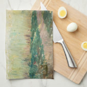 Berthe Morisot – ジュネビリエのホイートフィールドで キッチンタオル (四つ折り)