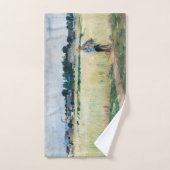 Berthe Morisot – ジュネビリエのホイートフィールドで バスタオルセット (ハンドタオル)