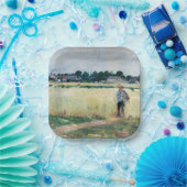 Berthe Morisot – ジュネビリエのホイートフィールドで ペーパープレート (パーティー)