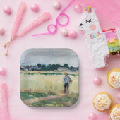 Berthe Morisot – ジュネビリエのホイートフィールドで ペーパープレート (パーティー)