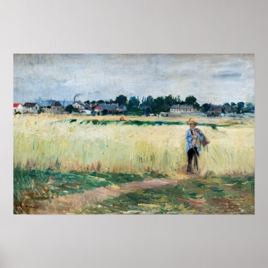 Berthe Morisot – ジュネビリエのホイートフィールドで ポスター (正面)