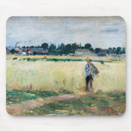Berthe Morisot – ジュネビリーのウィートフィールド マウスパッド