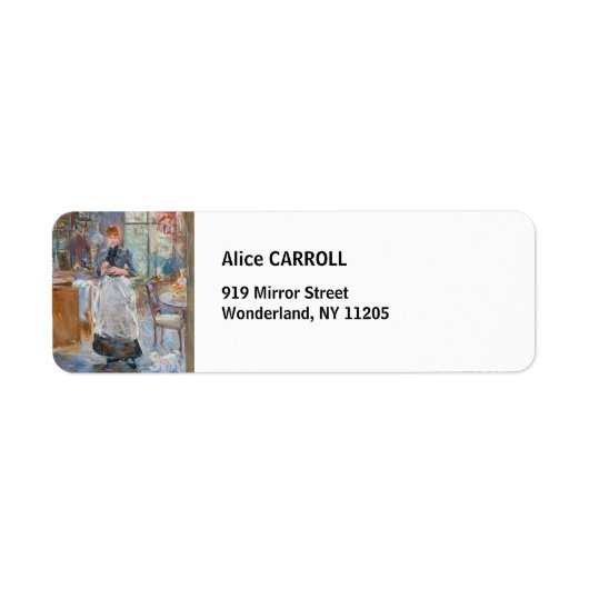 Berthe Morisot – ダイニングルーム ラベル (正面)