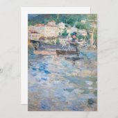 Berthe Morisot – ニース港 サンキューカード (正面/裏面)