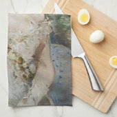 Berthe Morisot – ボールのガウンの少女 キッチンタオル (四つ折り)