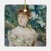 Berthe Morisot – ボールのガウンの少女 セラミックオーナメント (裏面)