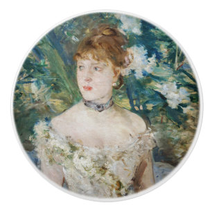 Berthe Morisot – ボールのガウンの少女 セラミックノブ