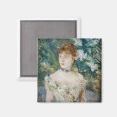 Berthe Morisot – ボールのガウンの少女 マグネット (正面/裏面)