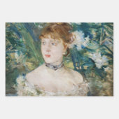 Berthe Morisot – ボールのガウンの少女 ラッピングペーパーシート (正面2)