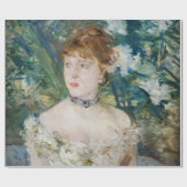 Berthe Morisot – ボールのガウンの少女 ラッピングペーパー (フラット)