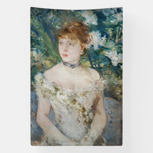 Berthe Morisot – ボールのガウンの少女 横断幕 (縦)