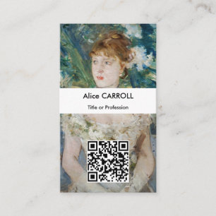 Berthe Morisot – ボールガウンの少女 – QRコード 名刺