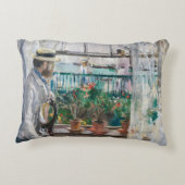 Berthe Morisot – ワイト島のユージーンマネ アクセントクッション (裏面)