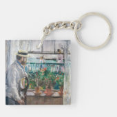 Berthe Morisot – ワイト島のユージーンマネ キーホルダー (裏面)