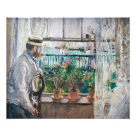Berthe Morisot – ワイト島のユージーンマネ フォトプリント
