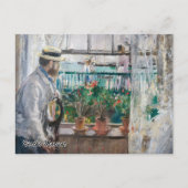 Berthe Morisot – ワイト島のユージーンマネ ポストカード (正面)