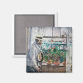 Berthe Morisot – ワイト島のユージーンマネ マグネット (正面/裏面)