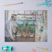 Berthe Morisot – ワイト島のユージーンマネ 薄葉紙 (クラフト)