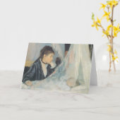 Berthe Morisot、ヴィンテージ印象主義 カード (黄色い花)