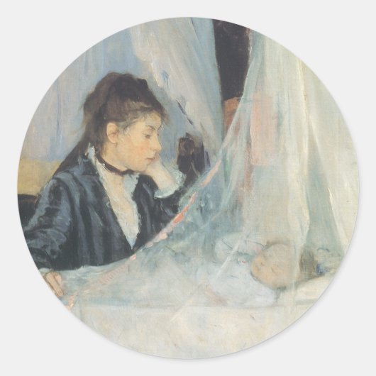 Berthe Morisot、ヴィンテージ印象主義 ラウンドシール (正面)