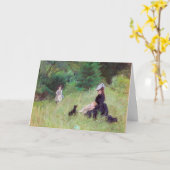 Berthe Morisot – 公園 カード (黄色い花)