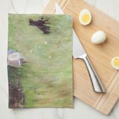 Berthe Morisot – 公園 キッチンタオル (四つ折り)