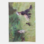 Berthe Morisot – 公園 キッチンタオル (縦)