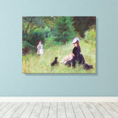 Berthe Morisot – 公園 キャンバスプリント (インサイチュ (ウッドフロア))