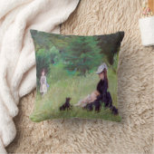 Berthe Morisot – 公園 クッション (ブランケット)