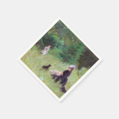 Berthe Morisot – 公園 スタンダードカクテルナプキン (角)