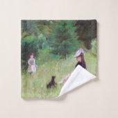 Berthe Morisot – 公園 バスタオルセット (ウォッシュタオル)