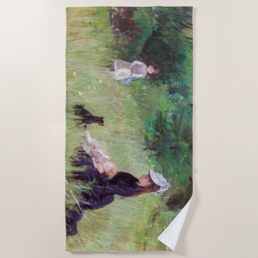 Berthe Morisot – 公園 ビーチタオル (正面)