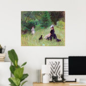 Berthe Morisot – 公園 ポスター (ホームオフィス)