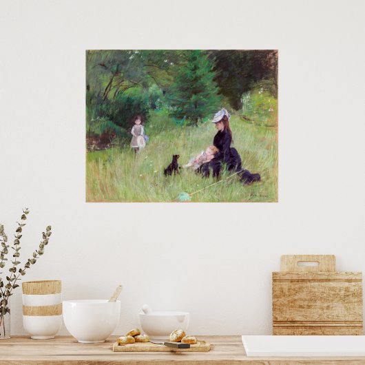 Berthe Morisot – 公園 ポスター (キッチン)