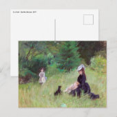 Berthe Morisot – 公園 ポストカード (正面/裏面)