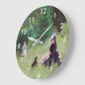 Berthe Morisot – 公園 ラージ壁時計 (傾斜)