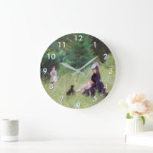 Berthe Morisot – 公園 ラージ壁時計 (ホーム)