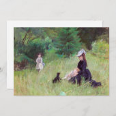 Berthe Morisot – 公園 招待状 (正面/裏面)