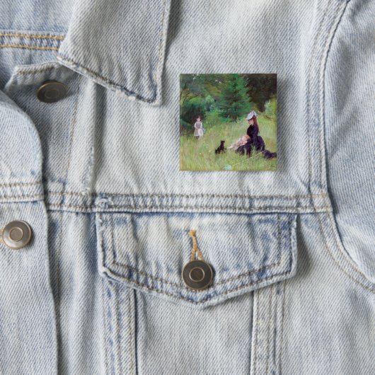 Berthe Morisot – 公園 缶バッジ (インサイチュ)