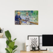 Berthe Morisot – 夏の日 ポスター (ホームオフィス)