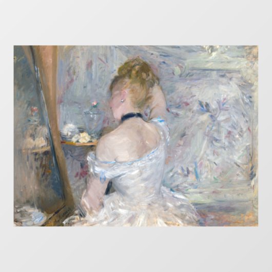 Berthe Morisot – 女性のトイレ ウィンドウサイン (シート)