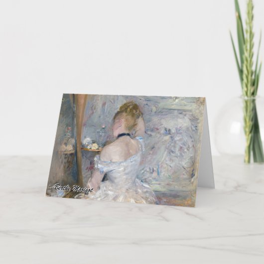 Berthe Morisot – 女性のトイレ カード (正面)